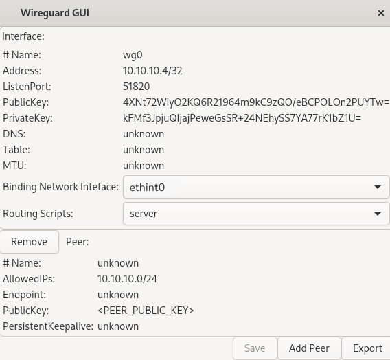Wireguard as server configuration